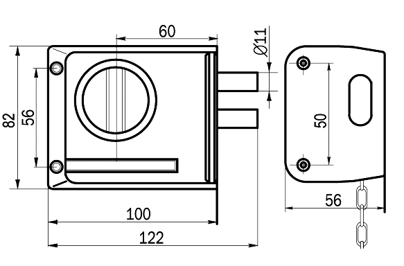 Замок САМ ЗНД 1АК 000043106, фото 1
