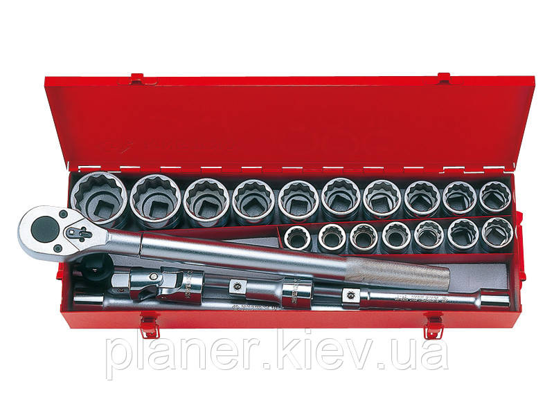 Набір головок 3/4" 23 Предмети 22-50 мм 12 гр. KING TONY 6023MR, фото 1