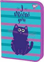 Папка для зошитів пластикова на блискавці В5 Yes Kittycon