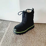 Зимові дитячі термоботки для хлопчика, теплі дутики для хлопчиків, дитячі зимові дутики на хлопчика, фото 5