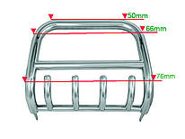 Кенгурятник QT006 (нерж.) для Lifan X60