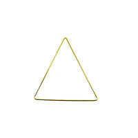 Основа Трикутник для макраме, ловца снов, Золото, 100 мм