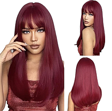 Перука вишня довга, термоволокно VC 6044-1, фото 4