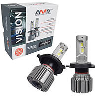 Светодиодные автомобильные LED лампы AMS VISION-R H4 H/L 5500K CANBUS (комплект 2шт)
