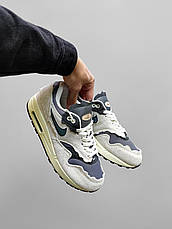 Чоловічі кросівки Nike Air Max 1 Patta Protection Pack Beige Grey Blue ALL09774, фото 6