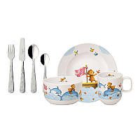 Villeroy & Boch New Happy as a Bear Дитячий столовий сервіз 7 предметів преміумфер (14-8664-8435) НОВИЙ!