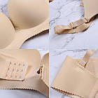 Жіночий регульований бюстгальтер бра з чашками пуш ап, Безшовний бюстгальтер пуш-ап 70A, фото 6