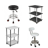 Стільці та етажерки для майстра