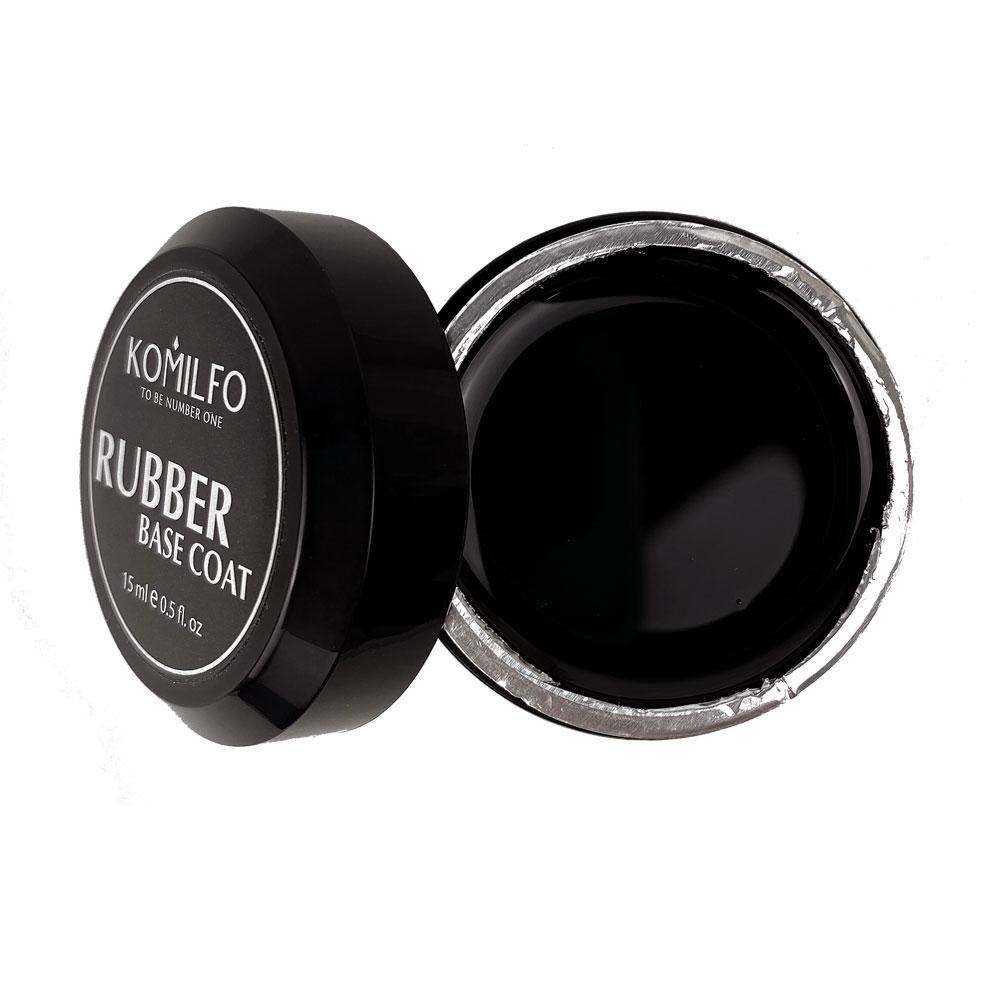 Каучукова база Komilfo Rubber Base Coat для гель-лаку без пензлика, 15 мл