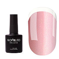 База для ногтей Komilfo KC Glitter Rubber French Base №KC001 светло-розовый с золотым блеском, 8мл