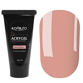 Акригель для моделювання нігтів Komilfo AcryGel 006 Natural, 30 мл