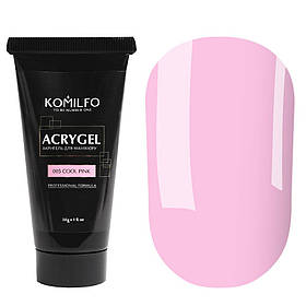 Акригель для моделювання нігтів Komilfo AcryGel 005 Cool Pink, 30 мл