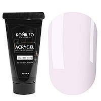 Полигель для моделирования ногтей Komilfo AcryGel 00 Milky White Акригель, 30г