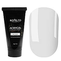 Полигель для моделирования ногтей Komilfo AcryGel 001 Clear Акригель прозрачный,30г