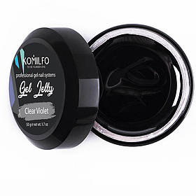Моделюючий гель-желе Komilfo Gel Jelly Clear Violet, 50 мл