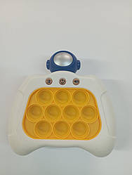 Гра Finger Press Pop-It Console космонавт, в коробці, жовтий