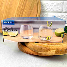 Набір великих чарок 95 мл 6 шт ARDESTO Gloria Shine, фото 3