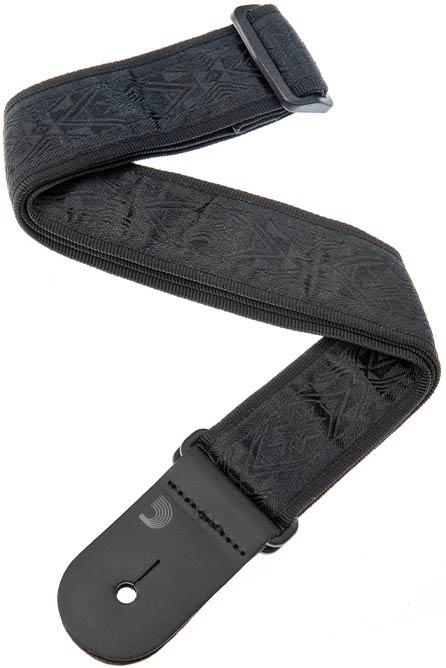 Ремінь гітарний D'Addario 50B01 NYLON WOVEN GUITAR STRAP (BLACK SATIN), фото 1