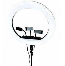 Кільцева LED-лампа RL-18, 45 см, 3 кріплення, пульт і сумка в комплекті, фото 2