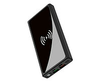 Повербанк XO PR141 10000 mAh Wireless Charging/15W Type-C/PD20W USB/QC22,5W Black