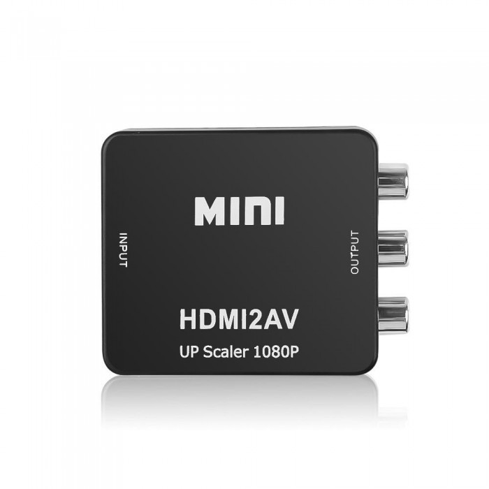 Адаптер WOW Переходник HDMI на AV RCA конвертер 720p/1080p Чёрный - фото 2 - id-p1944026135