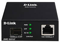 D-Link Медиаконвертер DMC-G01LC 1xGE, 1xSFP
