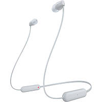 Sony Наушники WI-C100 In-ear IPX4 Wireless White  Baumar - Сделай Это