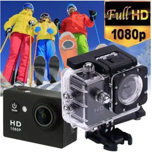 Екшн камера, водонепроникна спортивна Delta HD 1080P A7 Sport, колір чорний - фото 8 - id-p1943846977