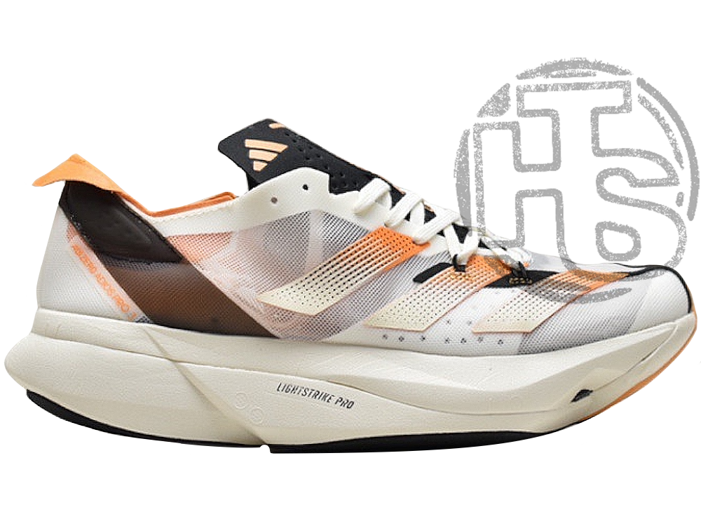 Мужские кроссовки Adidas Adizero Adios Pro 3 Beige White Orange ALL12732 - фото 1 - id-p1928027308