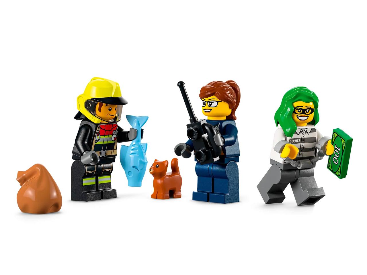 LEGO Конструктор City Пожарная бригада и полицейская погоня Baumar - Сделай Это - фото 3 - id-p1944027953