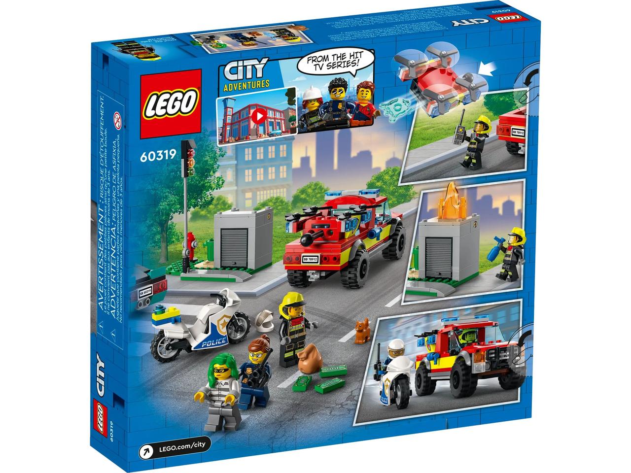 LEGO Конструктор City Пожарная бригада и полицейская погоня Baumar - Сделай Это - фото 8 - id-p1944027953