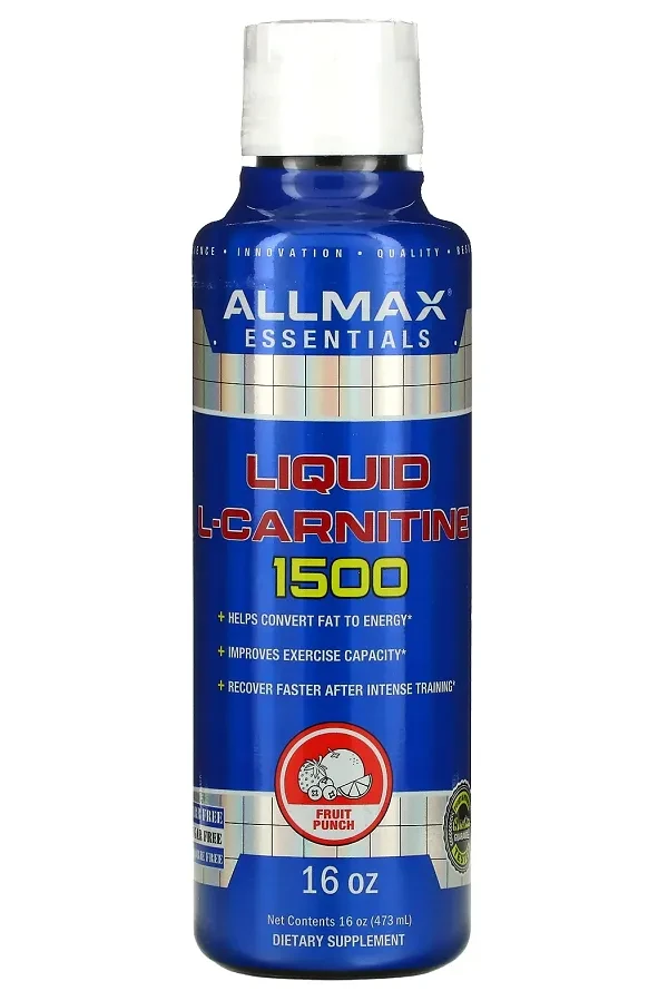 (уцінка термін по 1,26) Л-карнітин Allmax Nutrition Liquid L-Carnitine 1500 мг 32 порц. (фруктовий пунш)