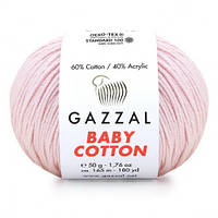 Пряжа Gazzal Baby Cotton / Газзал Бейби Коттон Цвет № 3411