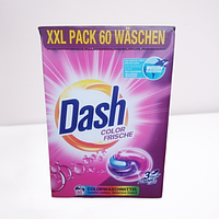 Капсулы для стирки Dash 3 в 1 Color для цветного белья, 60 шт. Германия