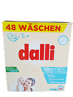 Стиральный порошок для детских вещей Dalli Sensitiv 3,12 кг (48 стирок) Германия