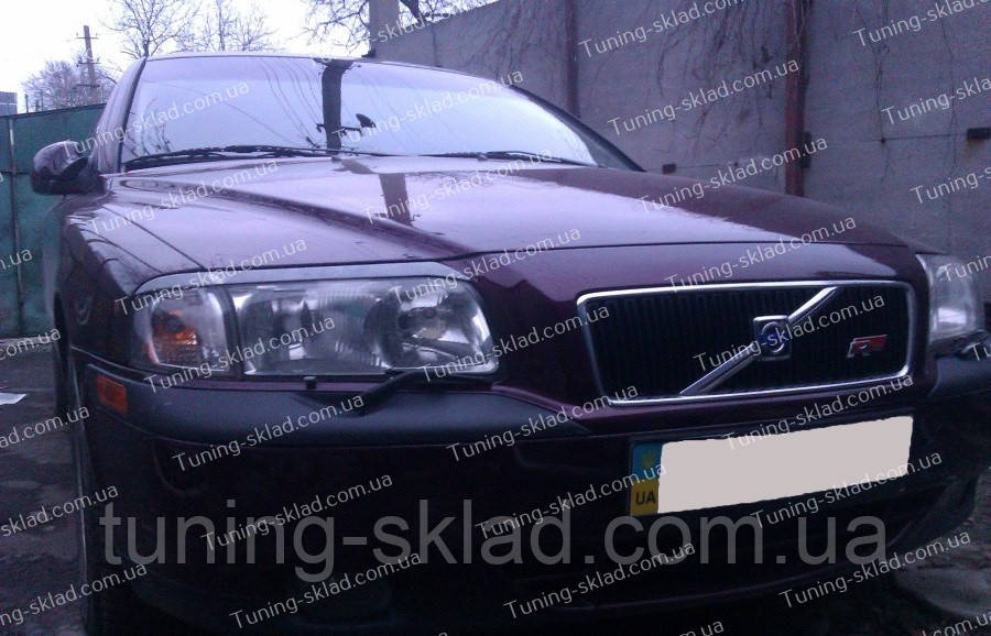 Вії вольво S80 (накладки на передні фари Volvo S80), фото 1