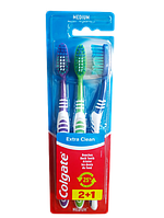 Зубные щетки Colgate Extra Clean medium 3 шт