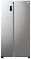 Gorenje Холодильник SBS 179х67х92см, 2 дв., 356(191)л, А++, NF+, инв. , зона св-ти, внешн.диспл, матовый серый