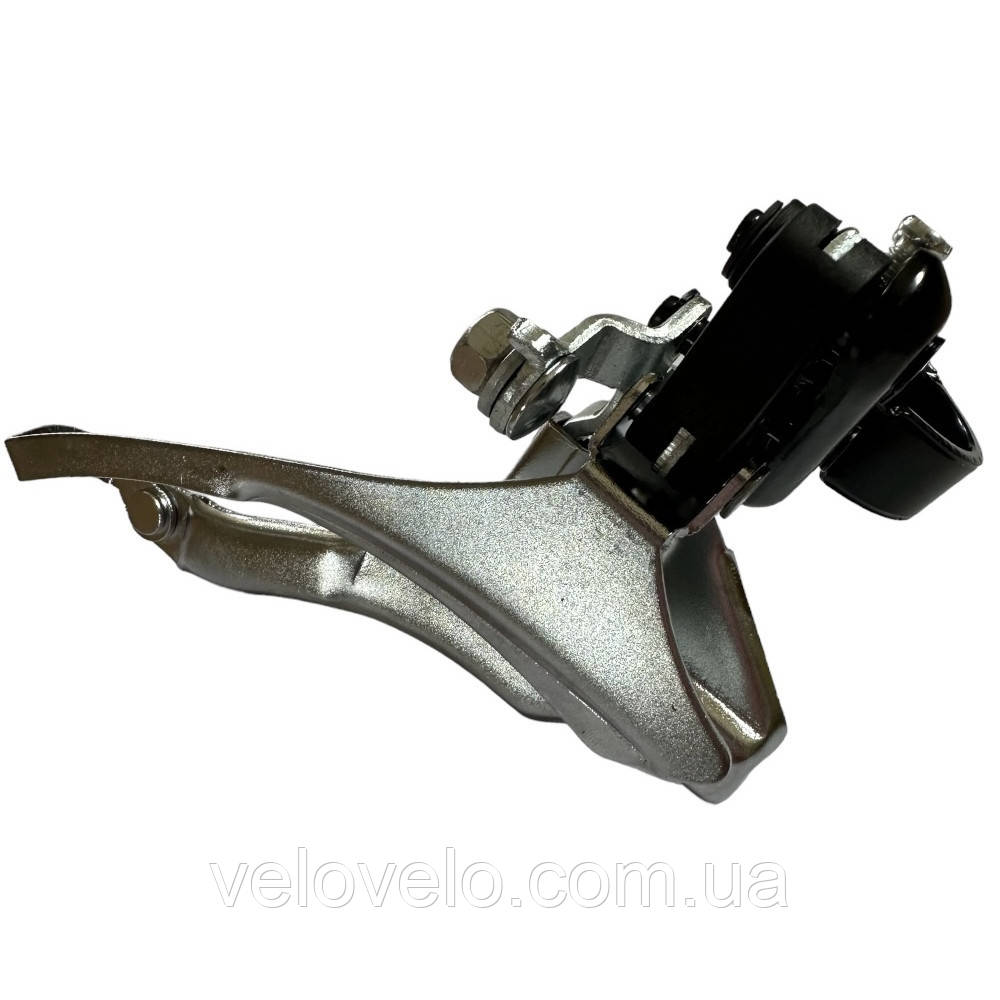 Перемикач передній SUN RACE FDM2S MT 3Х6/7 шв. 42-34-24Т адаптер 28,6 мм та 31,8 мм верхня тяга, фото 1