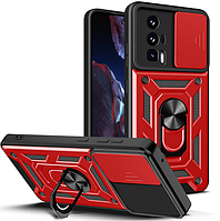 PC + TPU чехол Camshield armor для Xiaomi Redmi K60 красный