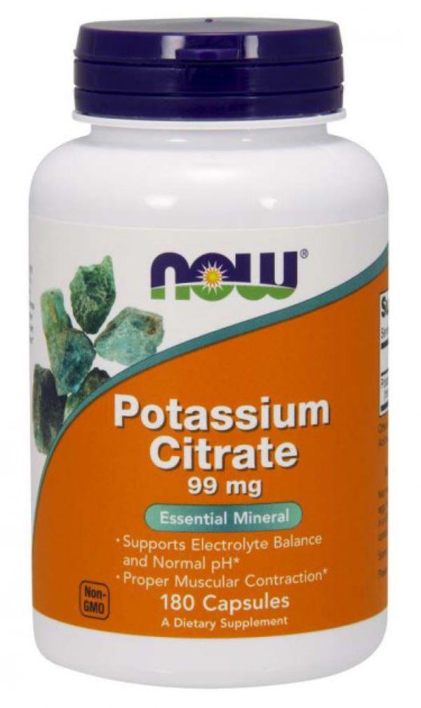 Цитрат калію Now Potassium Citrate 99 mg 180 caps