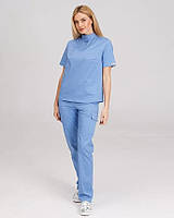 Медицинский женский костюм Денвер голубой (размер 40-54)