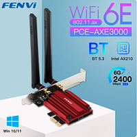 Сетевая карта Fenvi AX210 PCI-E Wi-Fi 6E + BT 5.3, PCE-AXE3000