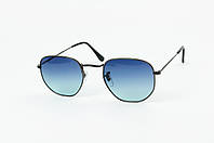 Солнцезащитные очки в стиле Ray-Ban 3548 с переходной серо-голубой линзой