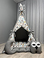 Вігвам для хлопчика Індіанці 2 БОНБОН, Повний комплект, вігвам для дітей, намет дитячий, вігвам, дитячий вігвам