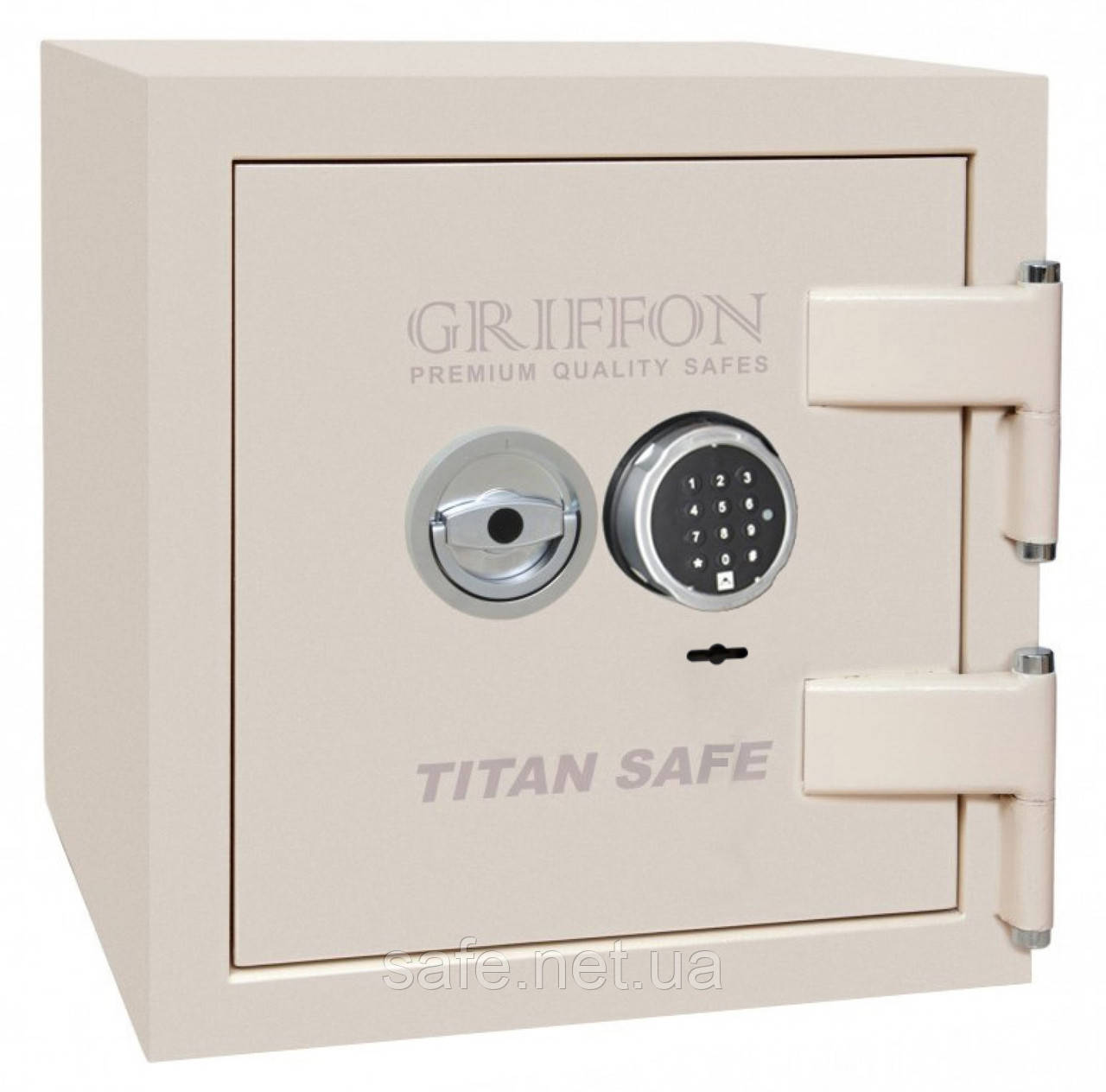 Сейф вогнезламостійкий Griffon CL III.50.K.E CREAM (ВxШxГ:472x460x440), 3 клас + LFS 30P
