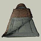 Спальник "Тактик -20 Зима 400" Спальний мішок-ковдра для суворої зими 210х85 см Коричневий, фото 9