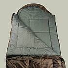 Спальник "Тактик -20 Зима 400" Спальний мішок-ковдра для суворої зими 210х85 см Коричневий, фото 5