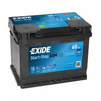 Аккумулятор автомобильный EXIDE START-STOP AGM 60A (EK600)