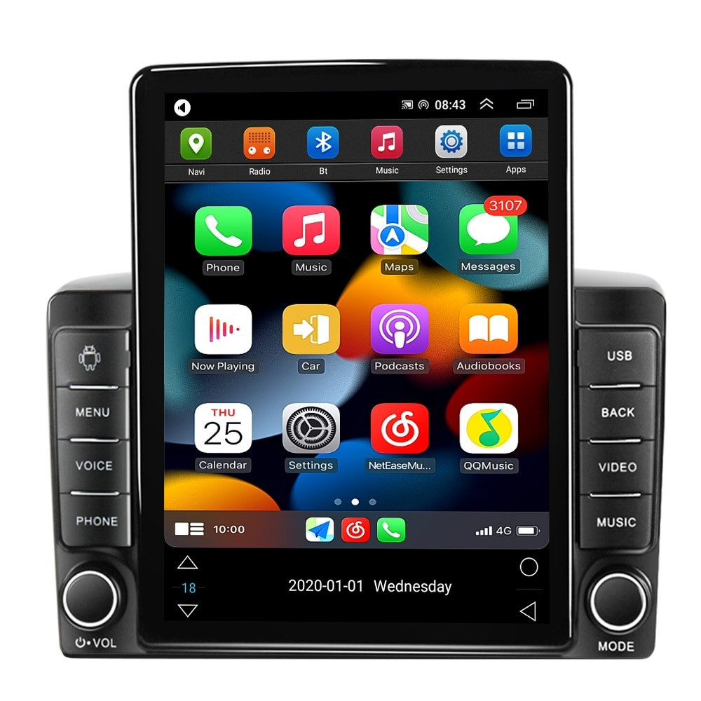 Штатна магнітола андроїд Універсальна 9582А, Автомагінтола 2дин 4 ядра 2/16, штатний головний пристрій, фото 1